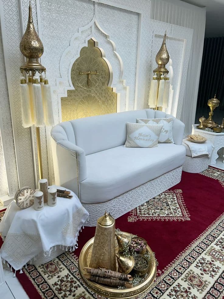 Luxe decoratie met pampas en goud