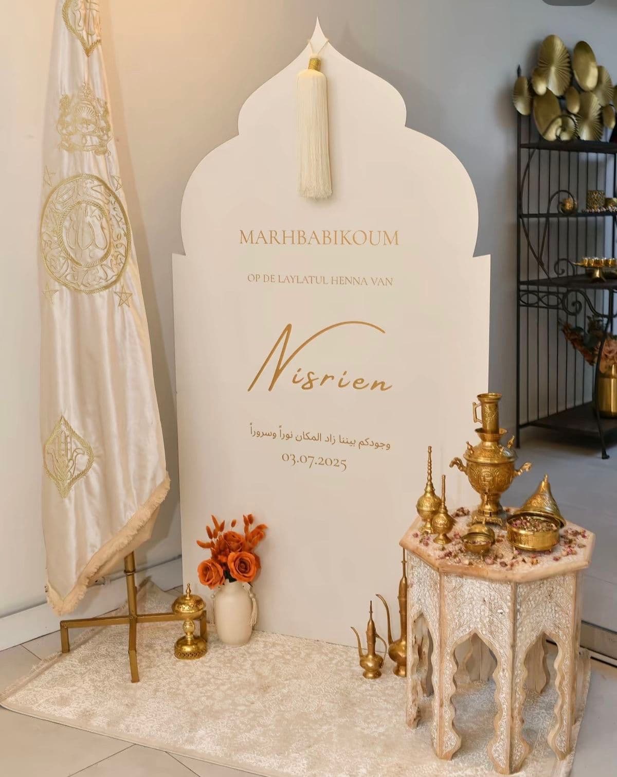 Sfeervolle dessert presentatie